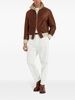 shearling-lining zip-up jacket 