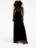 Black Lace Sheer Maxi Nightdress