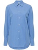 pointed-collar poplin shirt