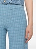 Narsy checked wide-leg trousers