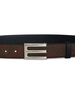 paisley-print leather belt