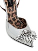 Mirror 100mm crystal-embellished pumps