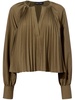 Monica pleat-detailing blouse 