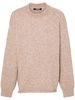 Le Pull sweater in alpaca blend with logo