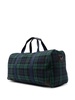 tartan-print travel bag