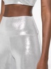 metallic flared trousers