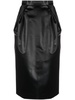 Cintzen satin midi skirt