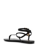 Padlock flat sandals