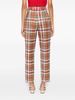 checked Cigarette trousers