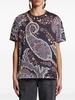 paisley-print cotton t-shirt