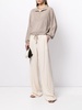 Emiko textured wide-leg trousers