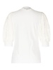 Coralee lace-sleeve blouse