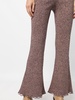 knitted flared trousers