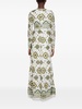 Tapisserie-print sequinned maxi dress