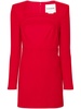 long-sleeve wool dress