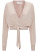 wrap-front cashmere cardigan