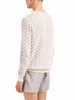 zigzag-embroidered round-neck jumper