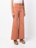 high-rise wide-leg jeans