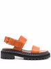 lug-sole leather sandals