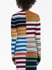 patchwork striped jumper