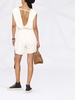 V-neck sleeveless playsuit