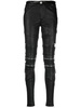 lambskin skinny-fit zipped trousers