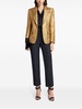 snakeskin-effect woven blazer