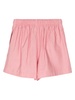 gabardine-weave high-waisted shorts