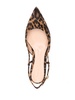 leopard-print pointed sandals