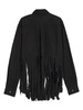 fringed poplin shirt