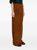 wide-leg corduroy trousers