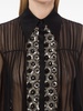 sequin-embellished silk shirt