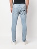 logo-plaque slim-leg jeans