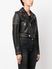 studded leather biker jacket