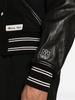 Eagle Varsity leather-panelled bomber jacket