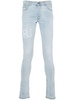 logo-embroidered cotton jeans