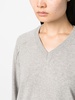 V-neck recycled cashmere jumper