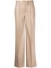 four-pocket buttoned straight trousers 