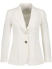 peak-lapels wool blazer 