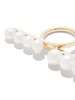 18kt yellow gold Collection Line Balance pearl loop ring