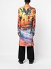 Hawaii graphic-print coat