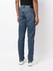 denim straight-leg trousers 