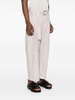 Ferre pinstriped belted trousers