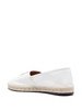 logo-plaque leather espadrilles