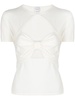 cut-out detailing short-sleeve top