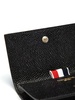 Black Wallet With Laminated Leather In Grained Leather Man