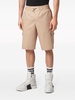 toggle-fastened cargo shorts