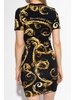 baroque-print t-shirt dress