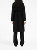 check-panel gabardine trench coat