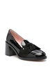 Leandra 70mm leather loafer pumps